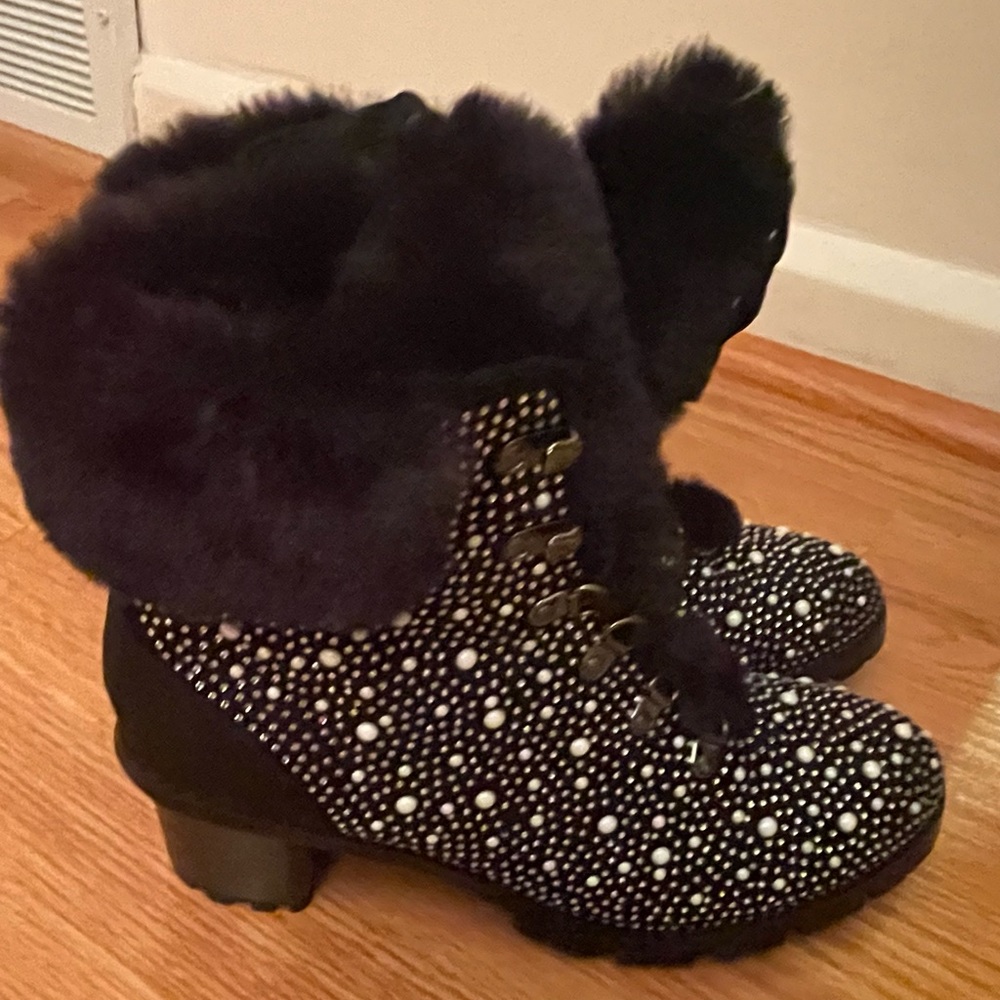 Boston Proper. Sparkle Booties. Never worn!